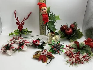 Lote de montaje artesanal navideño vintage selecciones ciervo acebo elfo - Imagen 1 de 11