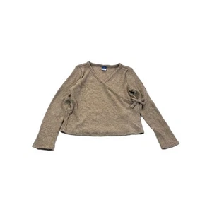 Long-Sleeved Ribbed Wrap-Front Top For Toddler Girls Size 5T - Picture 1 of 10