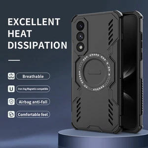 For OnePlus Nord 5, Shockproof 4 Airbags Hybrid Armor Magnetic Hard Case Cover - Picture 1 of 17