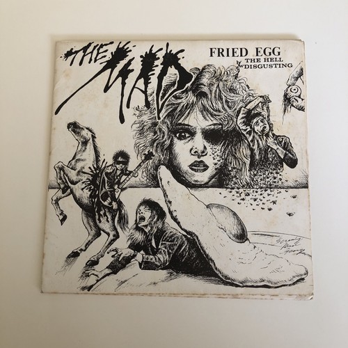 MINT 1980 THE MAD FRIED EGG 7” Disgusting Records THE HELL/DISGUSTING ...