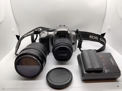 Canon EOS 300D Digital Rebel 6.3MP DSLR Camera DS6041 /35-80mm & 35-105mm Lenses - Image 1 of 4