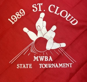 1989 St. Cloud MWBA State Tournament Bandana Handkerchief Bowling Minnesota - Picture 1 of 3
