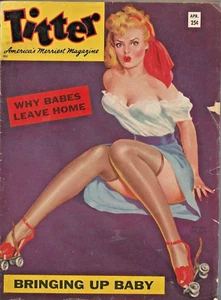 Titter America's Merriest Magazine April 1955 Peter Driben Cover Good+ - Bild 1 von 3
