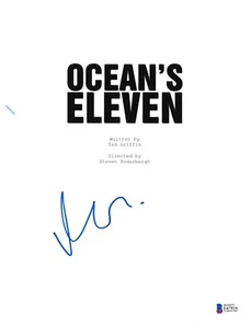 MATT DAMON SIGNED OCEAN'S ELEVEN 11 SCRIPT BECKETT BAS AUTOGRAMM AUTO - Bild 1 von 1