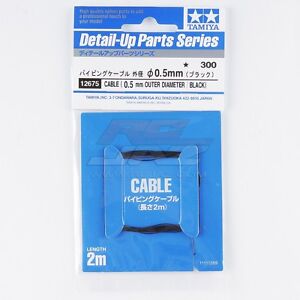 Tamiya 12675 0.5mm Piping Cable(2m)For 1/12 1/24 Scale Model Car Detail Up Parts