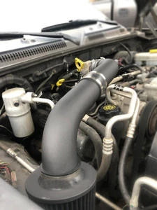 All BLACK COATED 2pc Air Intake Kit & Filter For 2003-2010 Dodge Dakota 4.7L V8 - Foto 1 di 1