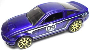 2009 HOT WHEELS '07 SHELBY GT500 #09 PURPLE 1:64 DIECAST 2 3/4" RACE CAR W WHITE - Picture 1 of 6