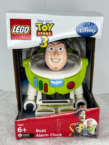 Very Rare 2010 Disney Toy Story Buzz Lightyear Lego Alarm Clock New In Box Cover
