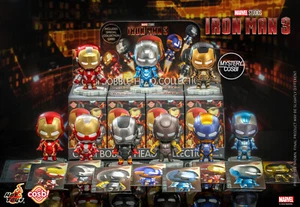 Juego de 8 PIEZAS InStock Hot Toys Cosbi Marvel Ironman 3 Serie 3 con Diferente Estilo - Imagen 1 de 12