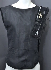 Rare Victor De Souza NYC Corset/Vest Sleeveless top decorated with Jesus Cross - Picture 1 of 8