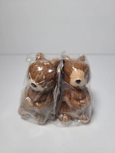 Squirrels Salt And Pepper Shakers Small Cracks in Paint on Pepper Shaker. NEW - Picture 1 of 6