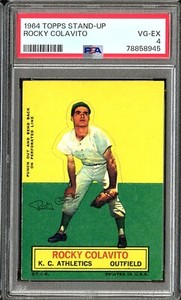 1964 Topps Stand Up Rocky Colavito PSA 4 VG-EX