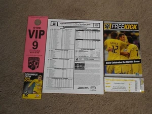 2010 Columbus Crew SC Soccer Program Lineup Schedule Ticket New York Red Bulls - Picture 1 of 5