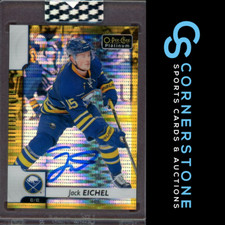 2017-18 O-Pee-Chee Platinum Jack Eichel 1/1 Seismic Gold Auto '19-20 Buybacks
