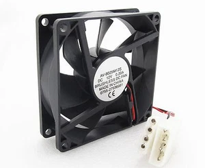 Brushless DC Cooling Fan 80mm x 80mm x 25mm 7 Blades 12V 8025 4-pin power supply - Picture 1 of 4