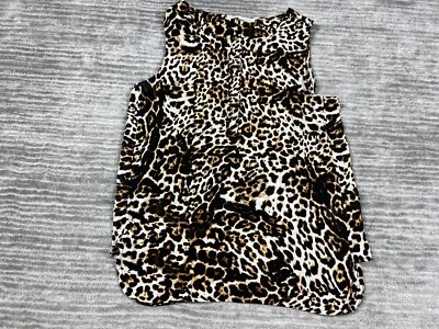 Фиолетовый + Claire Топ женщин маленький многоцветный животных печати без рукавов полиэстер - Изображение 1 из 4