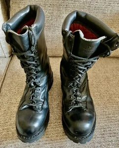 Matterhorn 1949 Boots Mens Sz 8 W Black Leather Military Combat Insulated USA - Picture 1 of 19