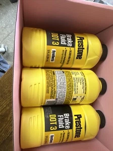 (Pack of 3) Prestone Synthetic Hi Temp DOT 3 Brake Fluid, 12OZ - Bild 1 von 1