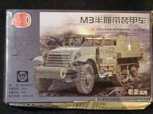 4D 1/72 US Army M3 Half Track APC WW2 Kit - Foto 1 di 2