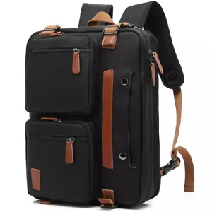 3 in 1 Laptop Backpack Men Laptop Backpack Travel College School Bag 17.3 inch - Picture 1 of 24