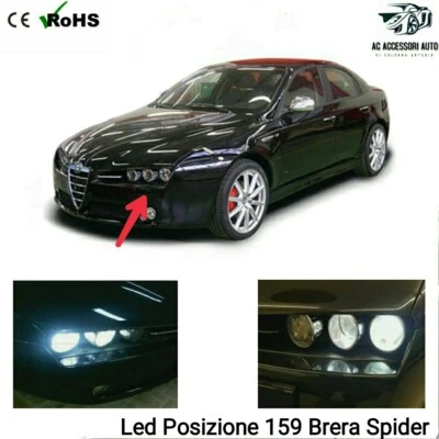 COPPIA LUCI POSIZIONE LED CANBUS ALFA ROMEO 159 100% NO ERROR CANBUS  - Bild 1 von 3