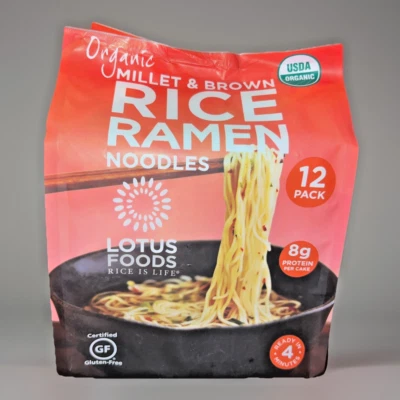 Lotus Organic Millet & Brown Rice Ramen -12 pack- Gluten Free Ramen Noodles 30oz - Image 1 of 4