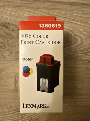 NEW SEALED Genuine Lexmark 4076 Color Inkjet Cartridge 1380619 - Image 1 of 4