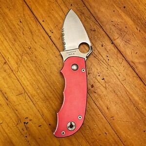 Spyderco Knives C71CBPS Salsa Partially Serrated Cranberry Knife Discontinued