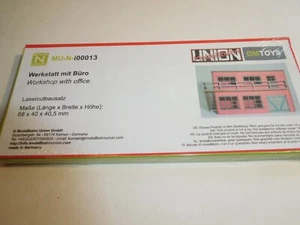 ++ G1306 Spur N MU N-i00013 Werkstatt mit Büro - gelasert Bausatz NEU - Picture 1 of 1