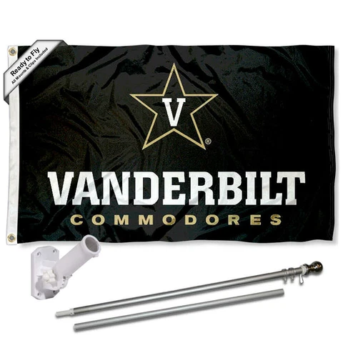 Vanderbilt Commodores Flag Pole and Bracket Mount Holder Cover