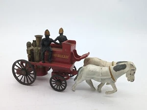 Vintage Lesney Matchbox No 4 London Fire Brigade Horse Carriage Fireman Fighter - Picture 1 of 8