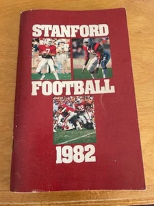 1982 STANFORD CARDINALS FOOTBALL Vintage MEDIA GUIDE - JOHN ELWAY - Picture 1 of 6