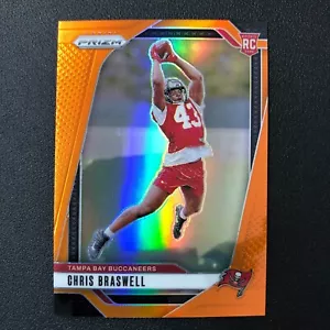 2024 Panini Prizm NFL #320 Chris Braswell Orange /249 RC Buccaneers - Picture 1 of 2