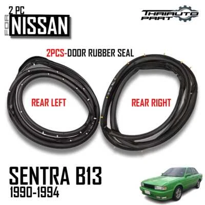 后 LR Weatherstrip 门橡胶适用于日产 Sunny B13 Sentra 4Door 1990 - 1993 — 第 1/4 张图片
