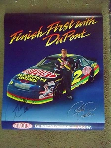  1993 Ricky Craven Autographed Dupont Poster Nascar Winston Cup  - Picture 1 of 2