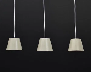 3 Luces Colgantes de Techo Iluminación Vintage Hormigón Cemento Pequeño Blanco Arenisca - Imagen 1 de 9
