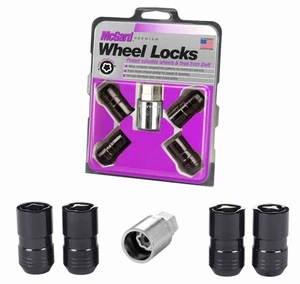Universal Wheel Lug Nut Lock set/kit MCGARD M14 x 1.5 BLACK with Key - Picture 1 of 4