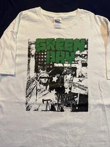 Maglietta manica corta Green Day Statua della Libertà XXI secolo rottura bianca L  - Foto 1 di 4