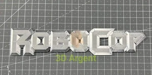 Robocop Logo - 3D Printed Sign Stand - Picture 1 of 3