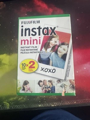 NEW Fujifilm Instax Mini Instant Film Twin Pack 20 Exposures Sealed Expired 2020 - Image 1 of 3