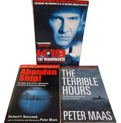 Maritime History Disasters Lot of 3 TPB Submarine Rescue, USS Indianapolis, K19 - Image 1 of 4
