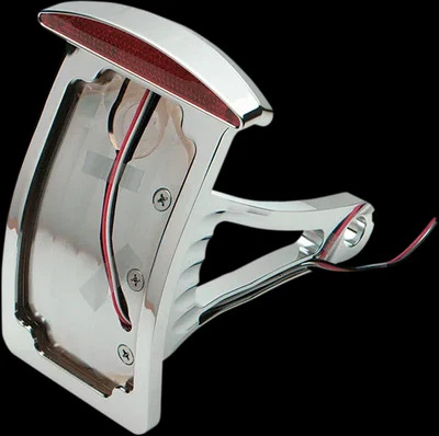 Изогнутое боковое крепление для номерного знака Half Moon V-образное крепление Harley Softail стандартное 00-07 - Изображение 1 из 4