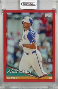 2024 Topps Archives Matt Olson 1994 Topps Red Hot Foilboard /50 - Bild 1 von 2