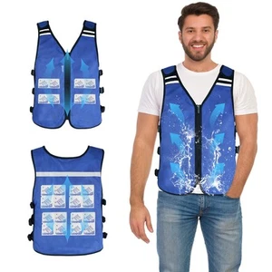 Cooling Vest for Men & Women for Hot Weather, Cool Vest, Adjustable Safety Co... - Picture 1 of 9