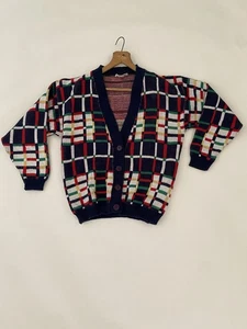 Vintage 90’s Cabin Creek Women’s M 100% Acrylic Cardigan Sweater Bel Air USA - Picture 1 of 8