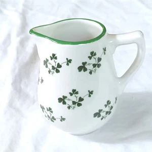 Carrigaline Pottery Pitcher Creamer Shamrocks Ireland 3.5" - Picture 1 of 3