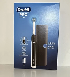 Oral-B Pro Clean Black + Reise Etui mit 3D Reinigungstechnologie - Bild 1 von 1