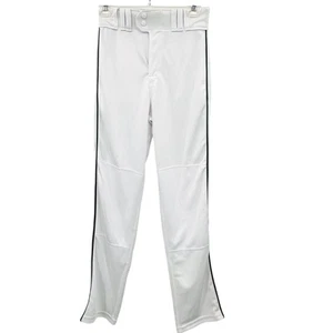 Rawlings Baseball Pant Semi Relaxed Fit White Green Piping Mens Small PRO150P - Picture 1 of 11