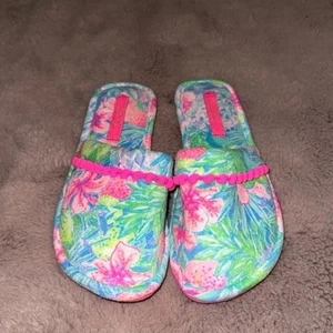 Lilly Pulitzer Swizzle Slippers Size Small - Picture 1 of 4