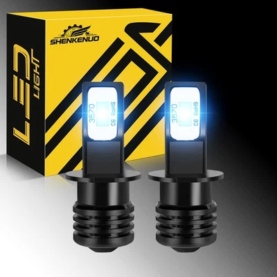 For Lexus ES300 1997-2003 2pcs H3 8000K Blue LED Fog Light Bulbs Beam Kits - Image 1 of 4